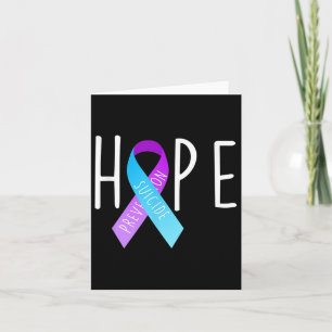 Suicide Prevention Shirt Hope Ribbon Awareness Men Card