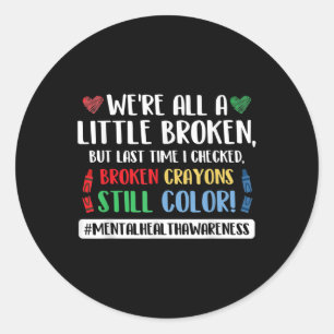 Suicide Prevention Suicide Awareness Quote Classic Round Sticker