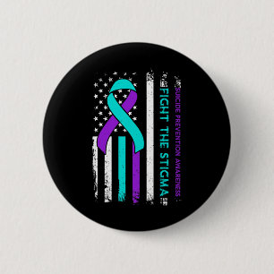 Suicide Prevention Support Fight Stigma Suicide Aw 6 Cm Round Badge