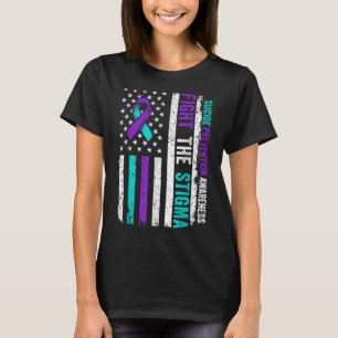 Suicide Prevention Support Fight Stigma Suicide Aw T-Shirt