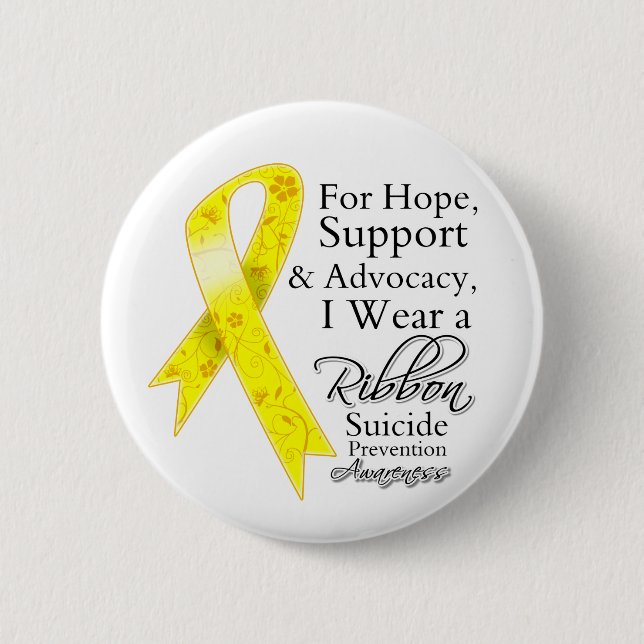 Suicide Prevention Support Hope Awareness 6 Cm Round Badge (Front)