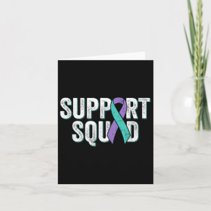 Suicide Prevention Support Squad - Teal Purple Awa Card
