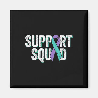 Suicide Prevention Support Squad - Teal Purple Awa Magnet