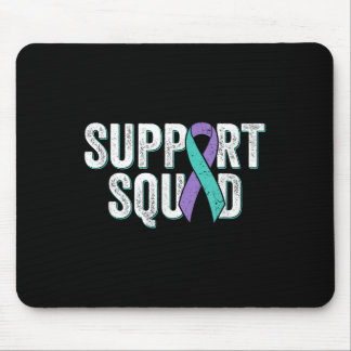 Suicide Prevention Support Squad - Teal Purple Awa Mouse Pad