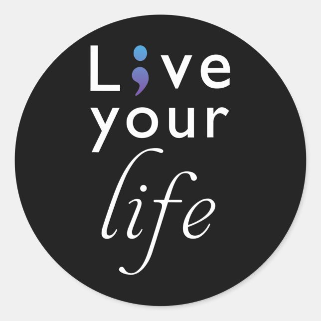 Suicide Prevention Support Teacher  Classic Round Sticker (Front)