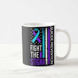 Suicide Prevention Suprt Fight The Stigma Vintage Coffee Mug