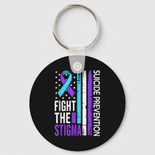 Suicide Prevention Suprt Fight The Stigma Vintage  Key Ring