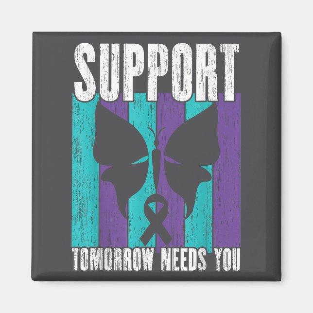 Suicide Prevention Suprt Tomorrow _ I For Suprters Magnet (Front)