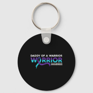 Suicide Prevention Teal Purple Awareness Daddy Of Key Ring