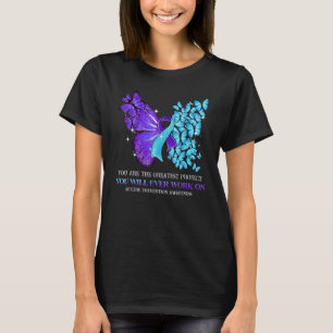 Suicide Prevention Teal Purple Awareness Ribbon Bu T-Shirt