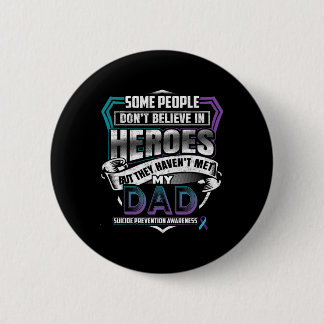 Suicide Prevention Warrior - I Wear Teal Purple Fo 6 Cm Round Badge