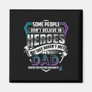 Suicide Prevention Warrior - I Wear Teal Purple Fo Magnet