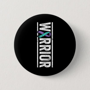 Suicide Prevention Warrior - Sideways Awareness Ri 6 Cm Round Badge