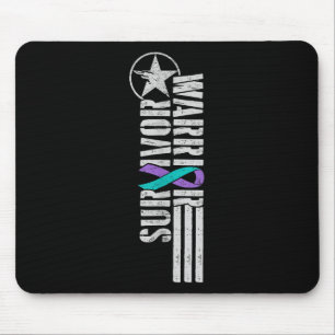 Suicide Prevention Warrior_ Survivor - Military-st Mouse Pad