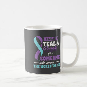 Suicide Prevention Wear Teal Purple Someone Meant Coffee Mug