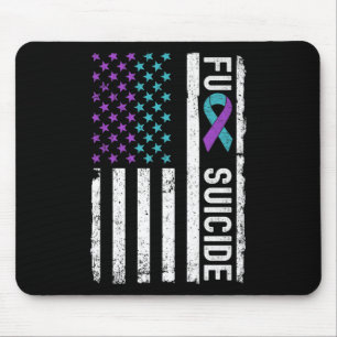 Suicide Prevention Week Awareness Month American F Mouse Pad