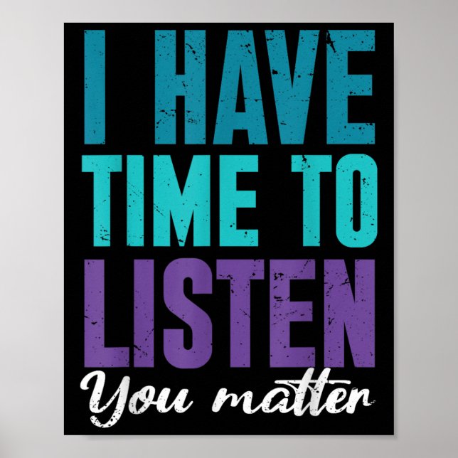 Suicide Prevention You _ I For Suprters  Poster (Front)