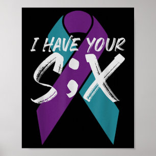 Suicide Semicolon Six Gift Poster