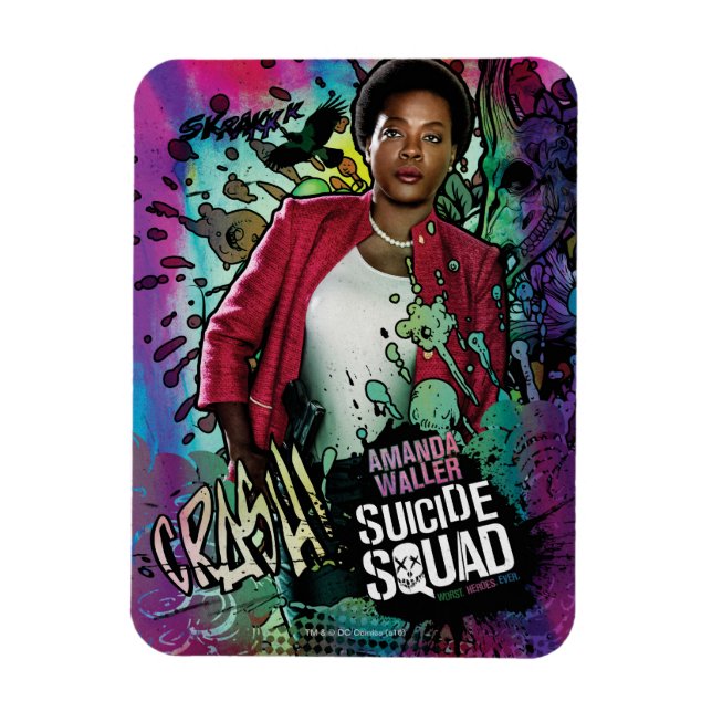 Suicide Squad | Amanda Waller Character Graffiti Magnet (Vertical)