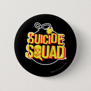 Suicide Squad Bomb Logo 6 Cm Round Badge