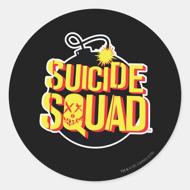 Suicide Squad | Bomb Logo Classic Round Sticker (Front)