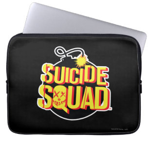 Suicide Squad   Bomb Logo Laptop Sleeve