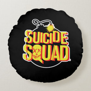 Suicide Squad Bomb Logo Round Cushion