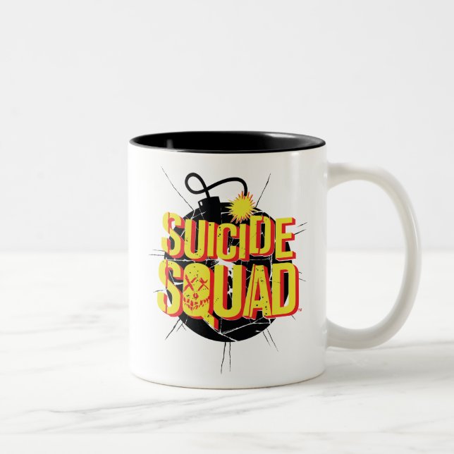 Suicide Squad | Bomb Logo Two-Tone Coffee Mug (Right)