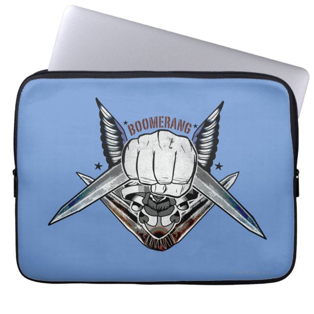 Suicide Squad | Boomerang Fist Tattoo Art Laptop Sleeve (Front)