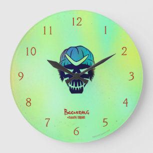 Suicide Squad   Boomerang Head Icon Large Clock