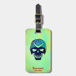 Suicide Squad   Boomerang Head Icon Luggage Tag