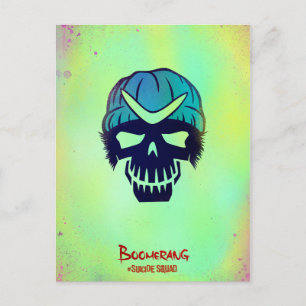 Suicide Squad   Boomerang Head Icon Postcard