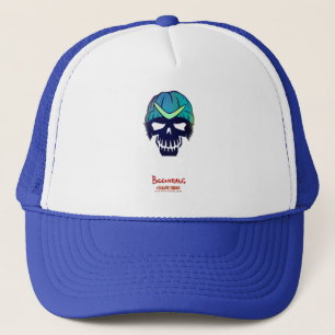 Suicide Squad   Boomerang Head Icon Trucker Hat