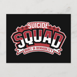 Suicide Squad Built In Deniability Postcard