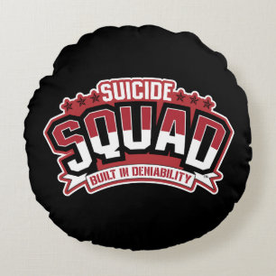 Suicide Squad   Built In Deniability Round Cushion