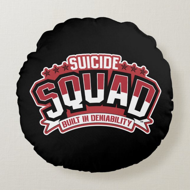 Suicide Squad | Built In Deniability Round Cushion (Front)