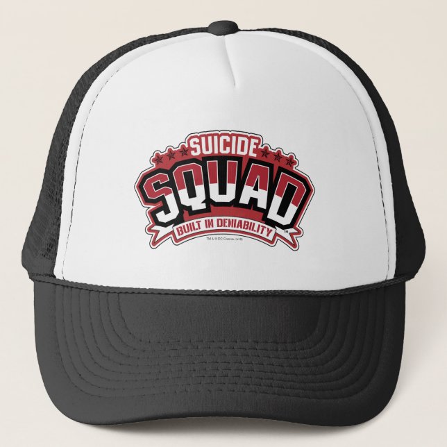 Suicide Squad | Built In Deniability Trucker Hat (Front)
