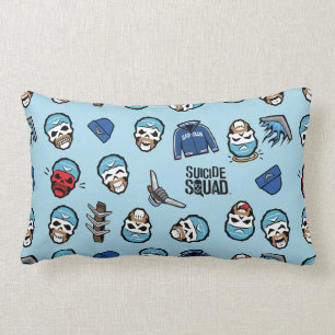 Suicide Squad   Captain Boomerang Emoji Pattern Lumbar Cushion