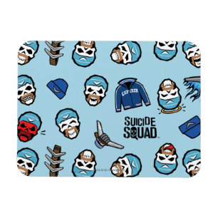 Suicide Squad   Captain Boomerang Emoji Pattern Magnet