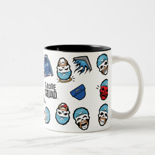 Suicide Squad   Captain Boomerang Emoji Pattern Two-Tone Coffee Mug