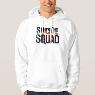 Suicide Squad   Colourful Glow Logo Hoodie