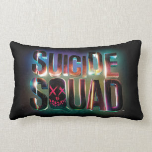 Suicide Squad   Colourful Glow Logo Lumbar Cushion