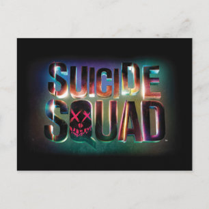 Suicide Squad   Colourful Glow Logo Postcard