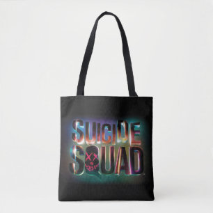 Suicide Squad Colourful Glow Logo Tote Bag