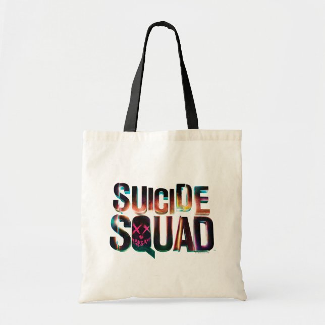 Suicide Squad | Colourful Glow Logo Tote Bag (Front)