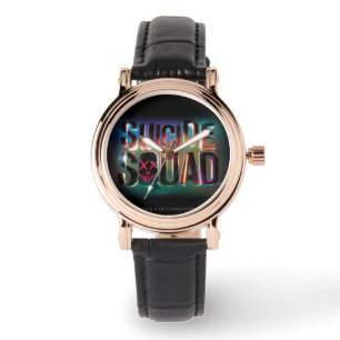 Suicide Squad   Colourful Glow Logo Watch