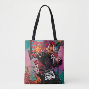 Suicide Squad   Deadshot Character Graffiti Tote Bag