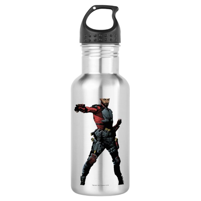 Suicide Squad | Deadshot Comic Book Art 710 Ml Water Bottle (Front)