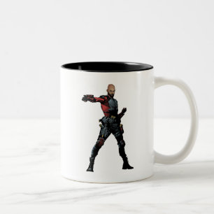 Suicide Squad Deadshot Comic Book Art Two-Tone Coffee Mug