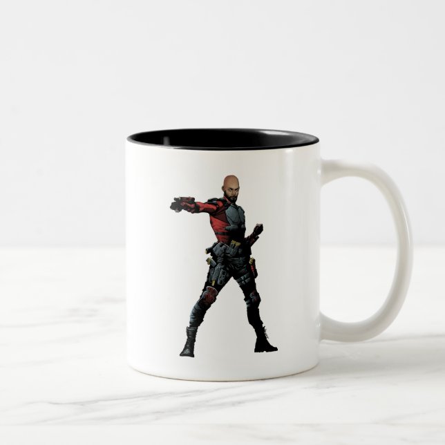 Suicide Squad | Deadshot Comic Book Art Two-Tone Coffee Mug (Right)